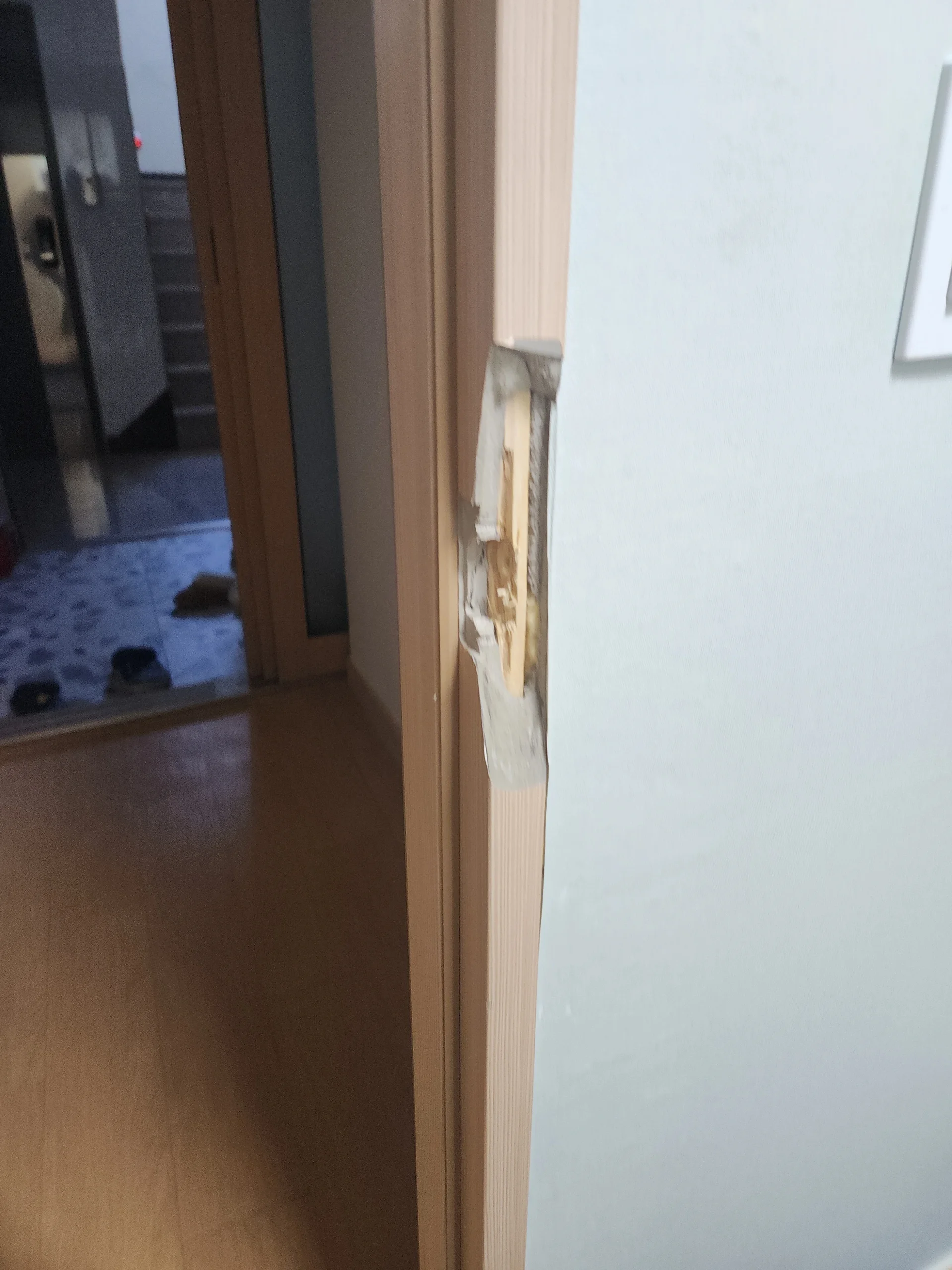 욕실 문 설치 완료 시공 전 서울 노원구